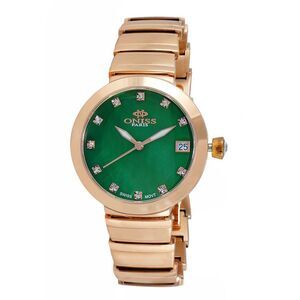 Oniss Women's Prima  Green Dial Watch - ON5559-30_RGGN